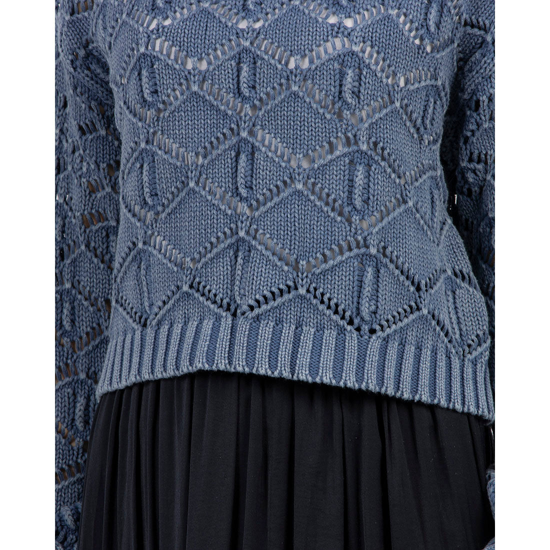 セポ Cepo カギバリアミクルーネックPO.