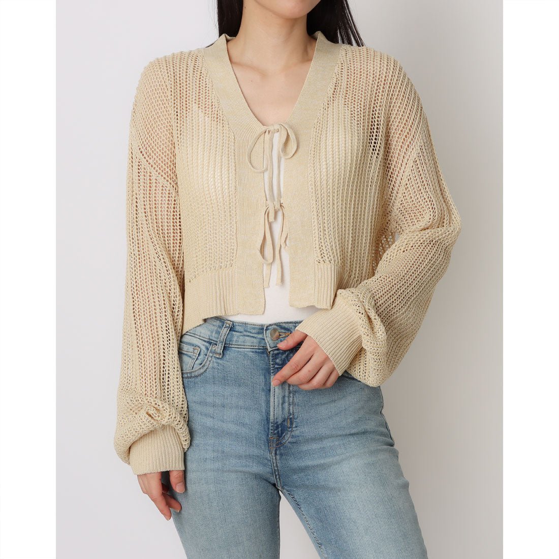 セポ Cepo メッシュアミメランジカーデ (オフ) オフ