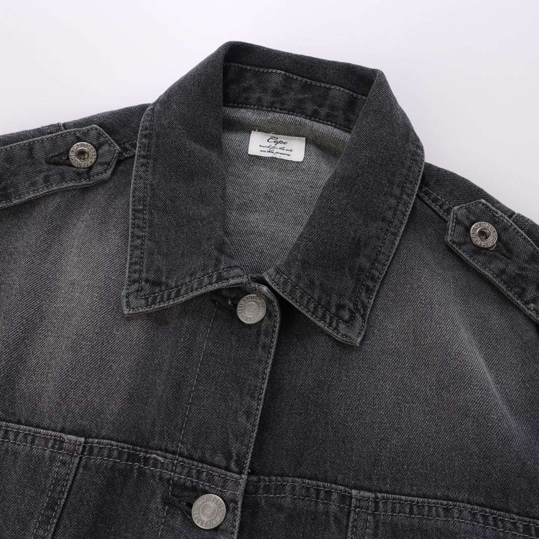 セポ Cepo デニムバックオープンOP (ブラック) ブラック