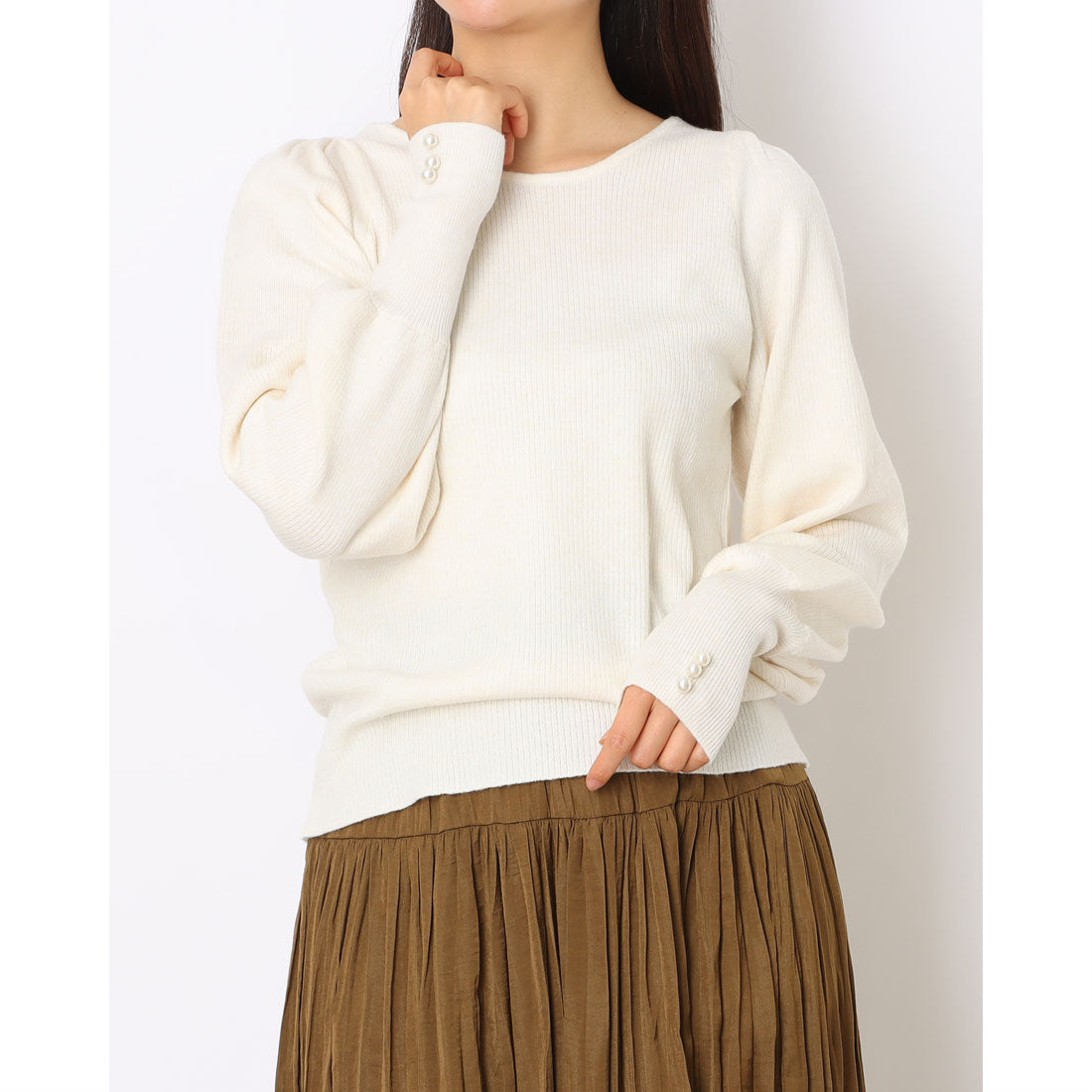 セポ Cepo ソデパールデザインニットPO (オフ) オフ