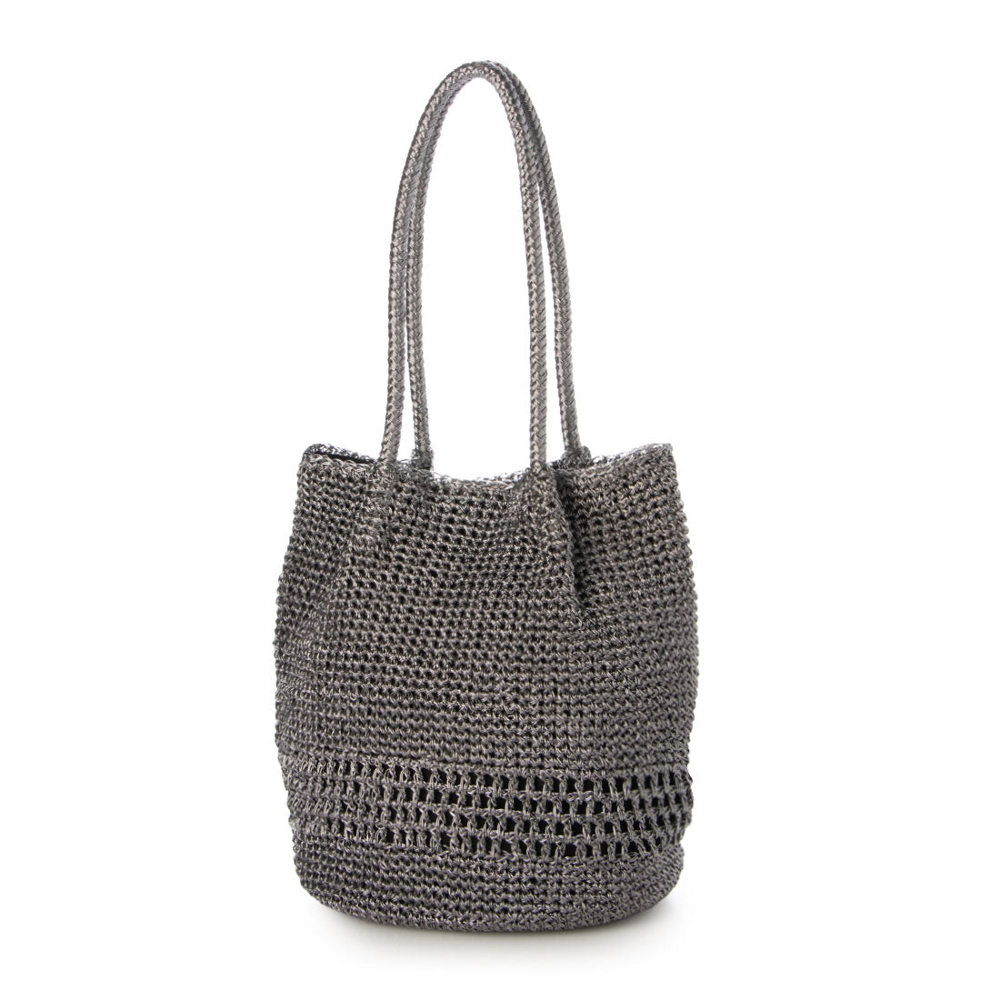 カシェリエ CACHELLIE C8133 METALIC TOTE (ダークシルバー) ダークシルバー