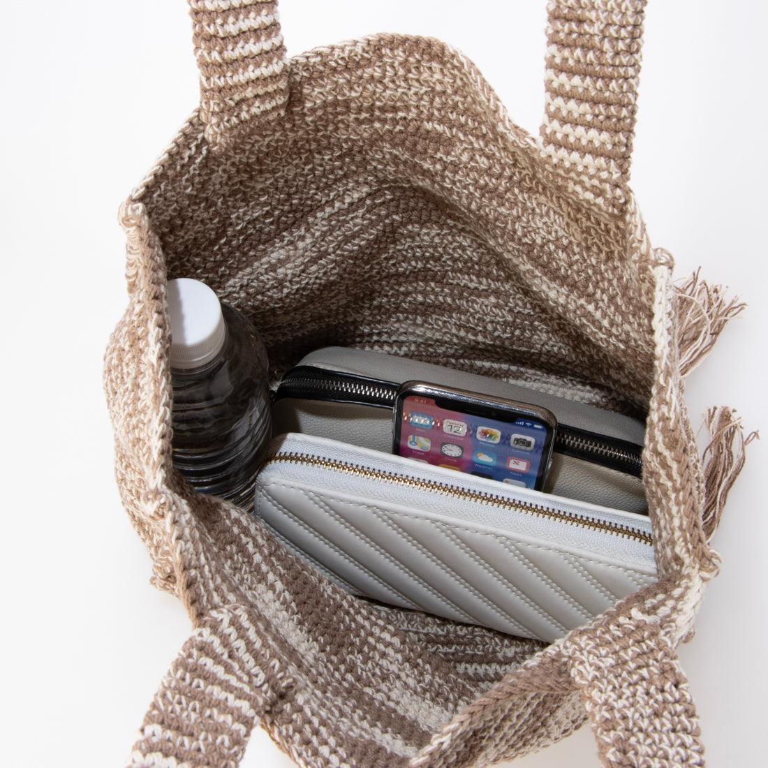 シー C-cie- A1153 TIE-DYE FRINGE TOTE (ベージュ) ベージュ