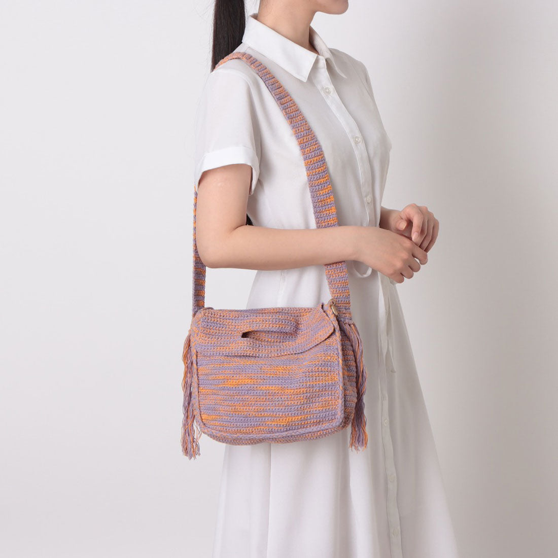 シー C-cie- A1152 TIE-DYE SQUARE BAG (パープル) パープル