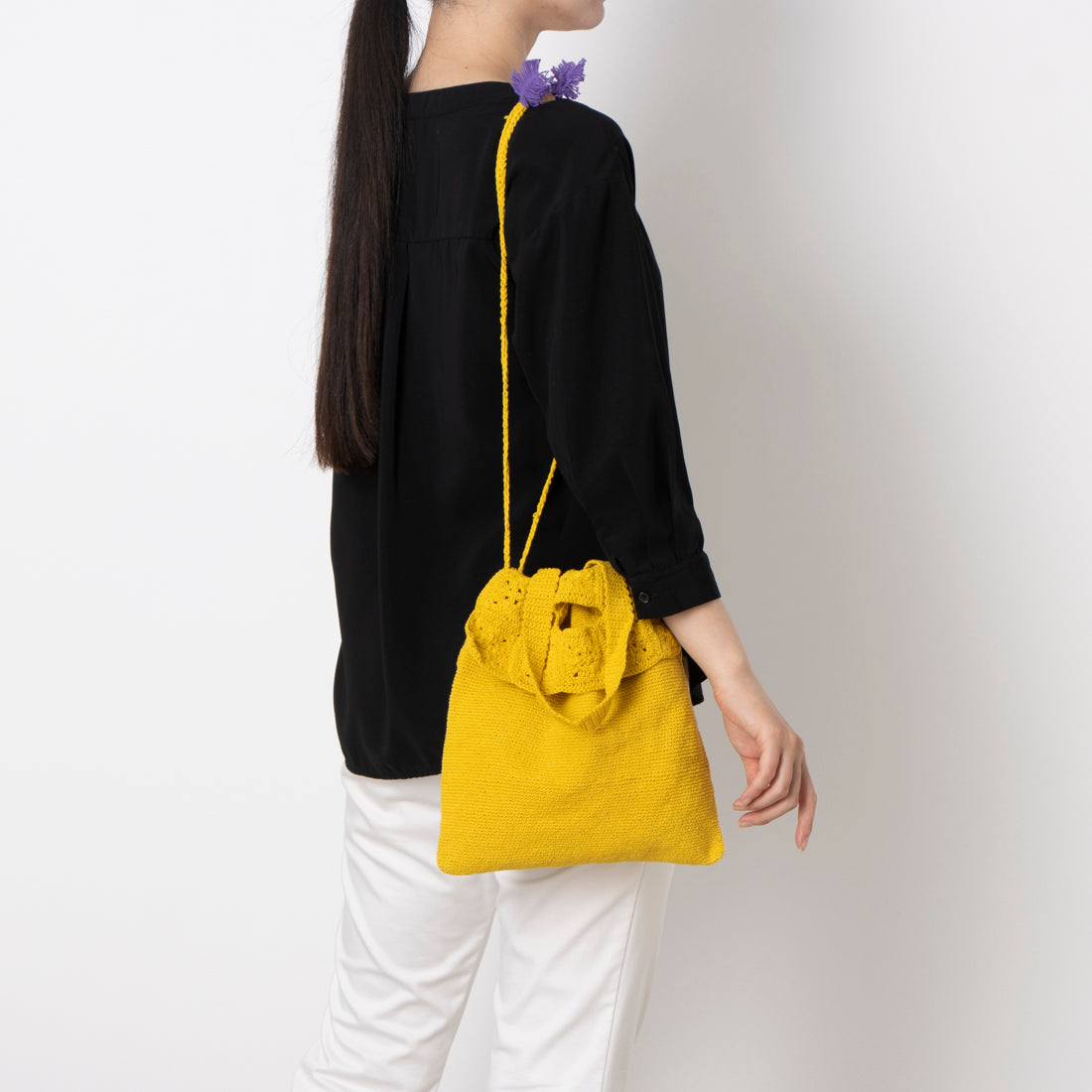 シー C-cie- C7595 PANSY CROCHE STRNG TT (イエロー) イエロー