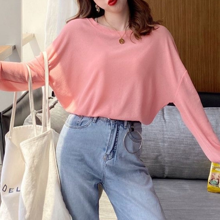 カルペディエム Carpe diem ロンT レイヤード シアー トップス tシャツ シアーブラウス UV対策トップス 透かし 12色展開 夏服 薄手カットソー ニット 長袖 オーバーサイズ デリー 日焼け防止 シンプル カジュアル 韓国 (ホワイト) ホワイト