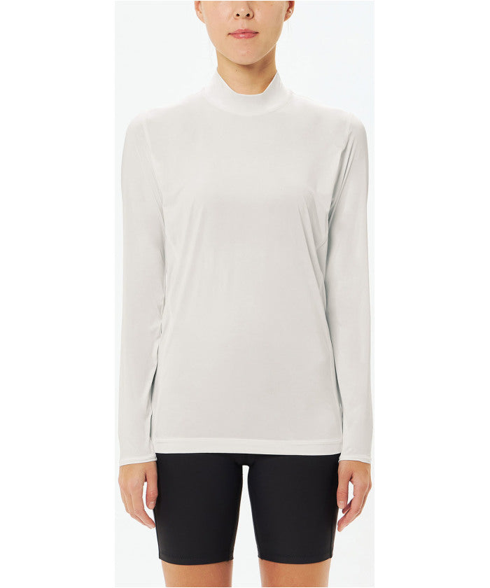 シースリーフィット C3fit シースリーフィット C3fit クーリングモックネックロングスリーブ ボディウェア レディース トップス Cooling Mock Neck Long Slee (BK ブラック) BK ブラック