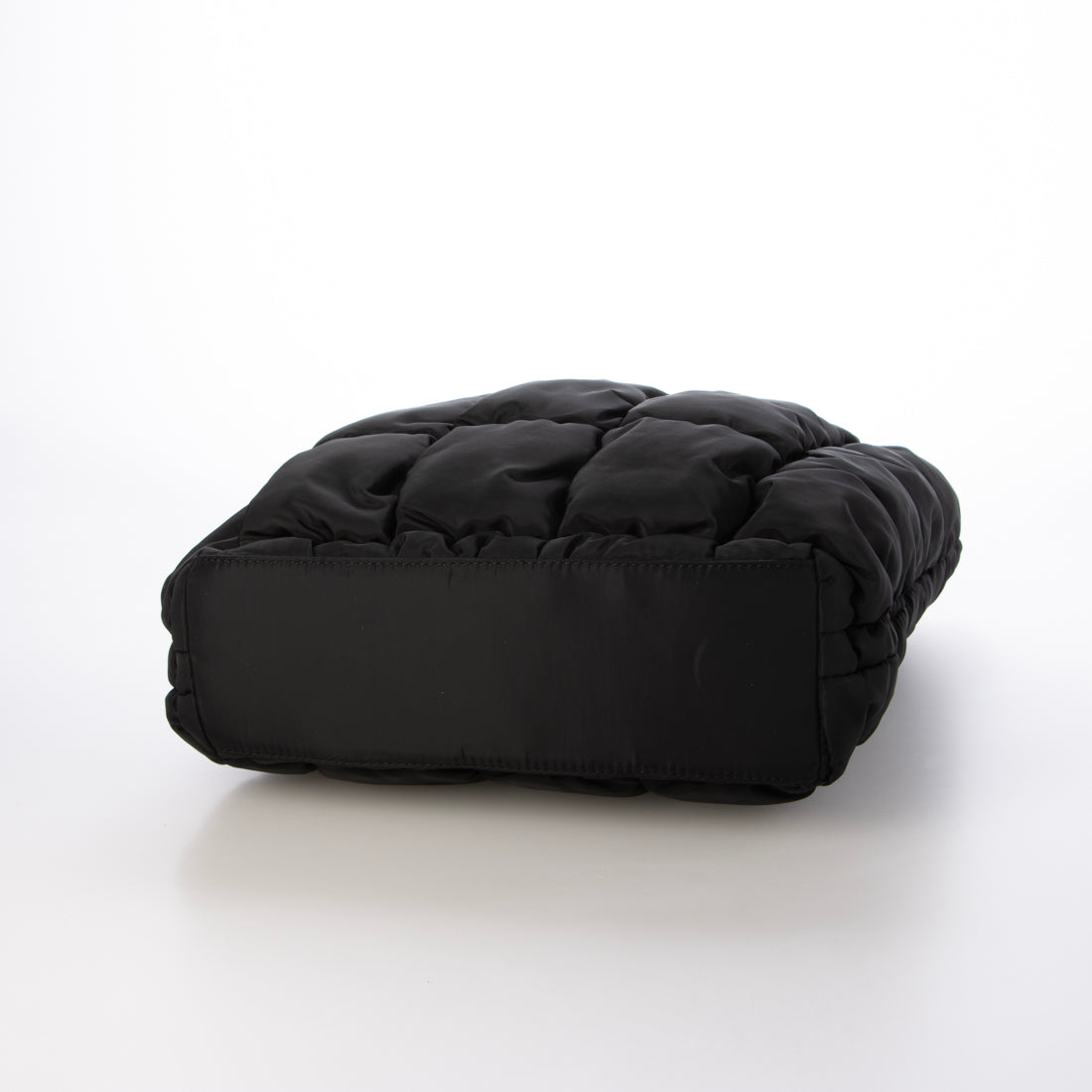 カシュカシュ cache cache ゴムキルト2wayトートバッグ (BK) BK