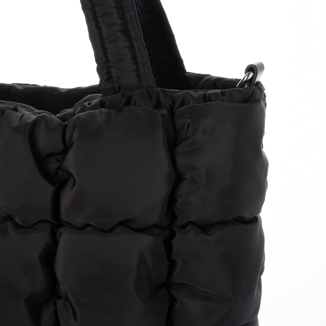 カシュカシュ cache cache ゴムキルト2wayトートバッグ (BK) BK