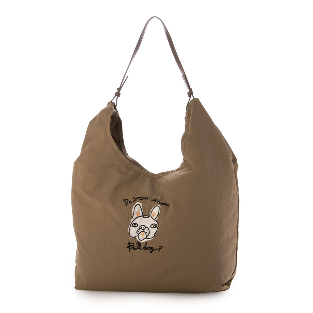 カシュカシュ cache cache アニマルドローイング刺繍ナイロントート (OK) OK