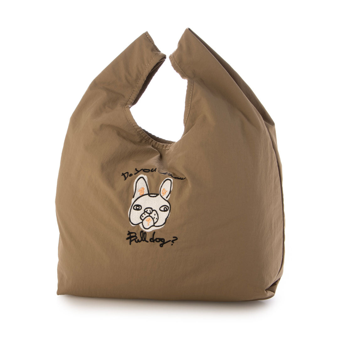 カシュカシュ cache cache アニマルドローイング刺繍ナイロントート (OK) OK