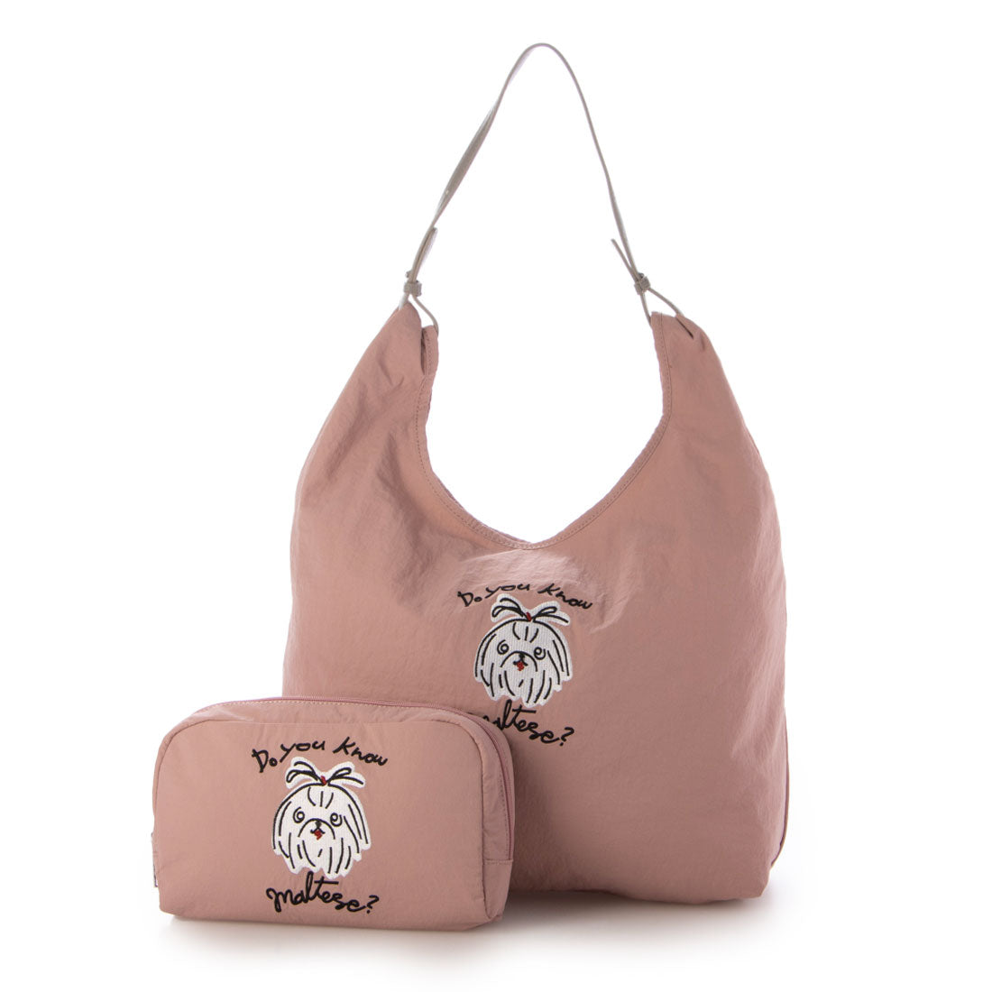 カシュカシュ cache cache アニマルドローイング刺繍ナイロントート (PI) PI