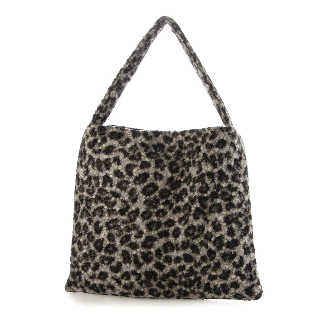 カシュカシュ cache cache レオパードループツイードワンショルダートート (GY) GY