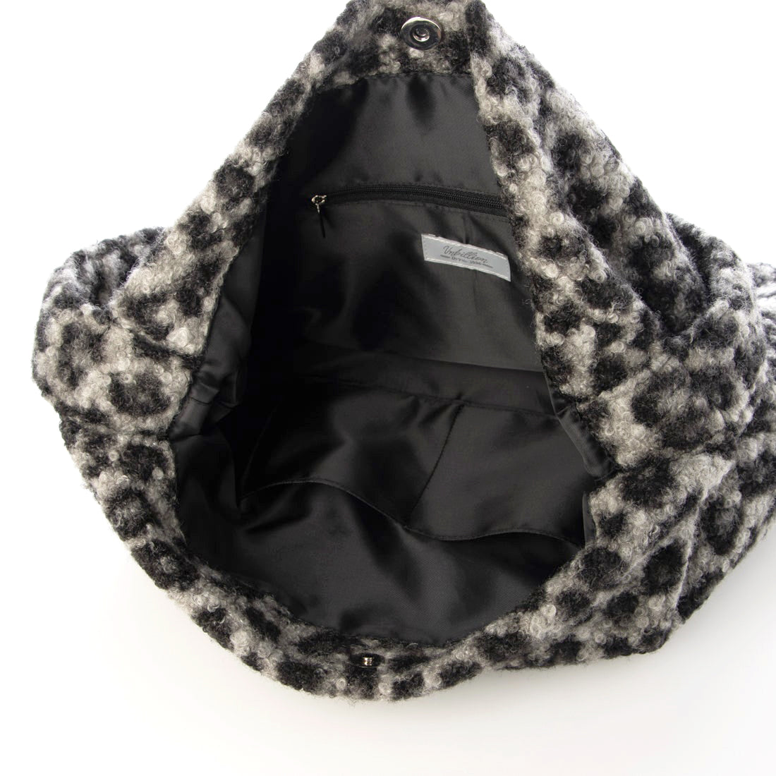 カシュカシュ cache cache レオパードループツイードワンショルダートート (GY) GY