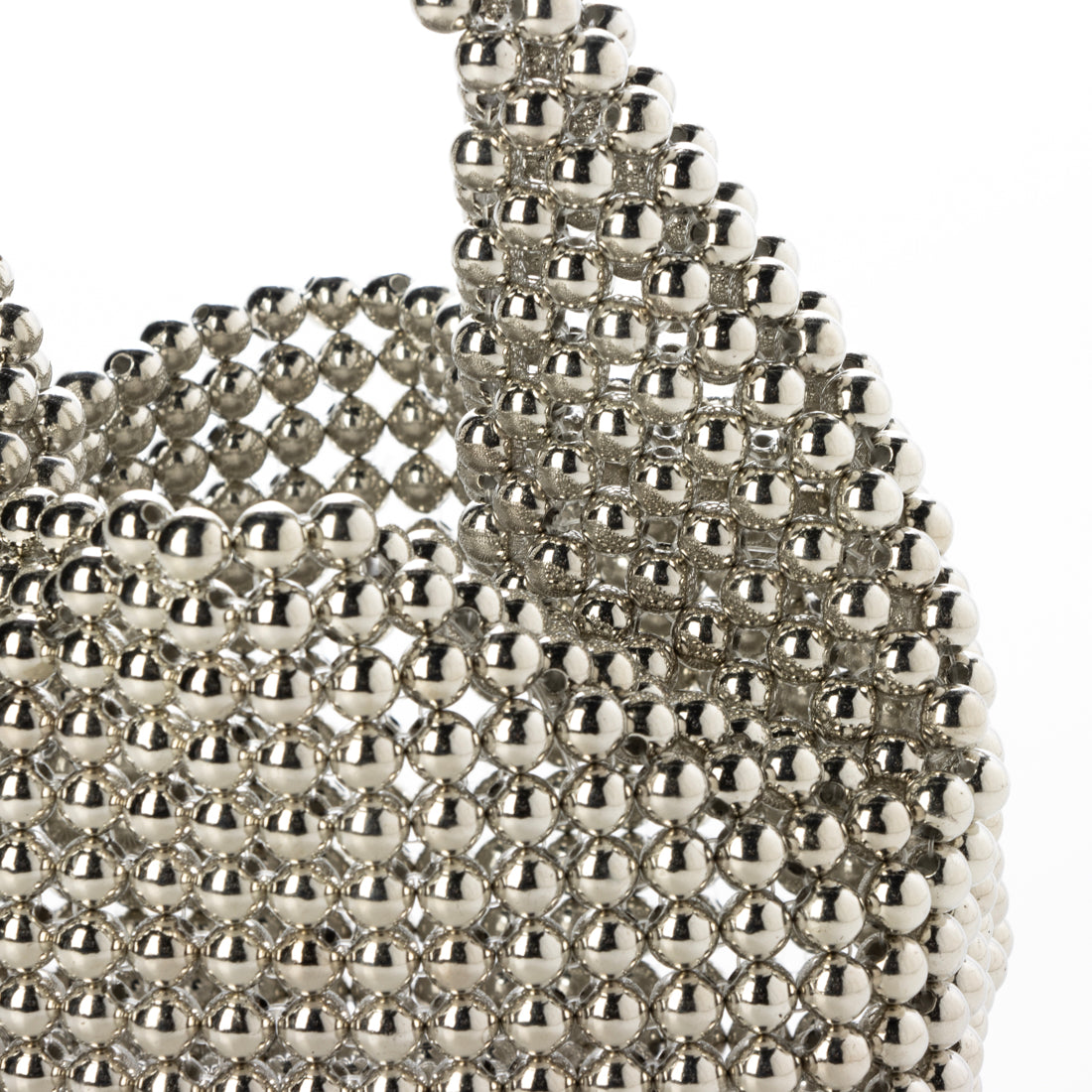 カシュカシュ cache cache メタルビーズバッグ (ブラック) ブラック