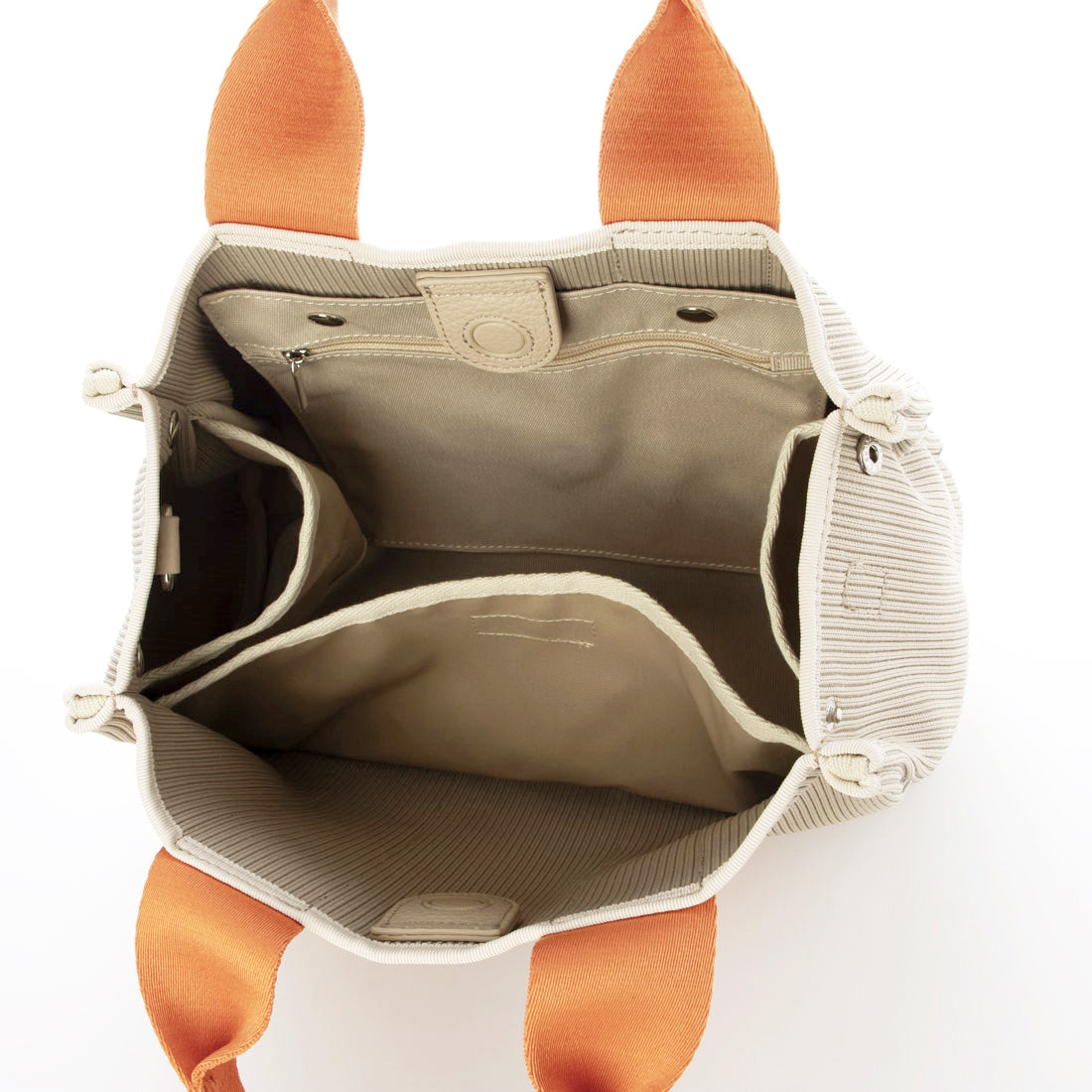 カシュカシュ cache cache ジャガードニットスクエア2wayトート (OR) OR