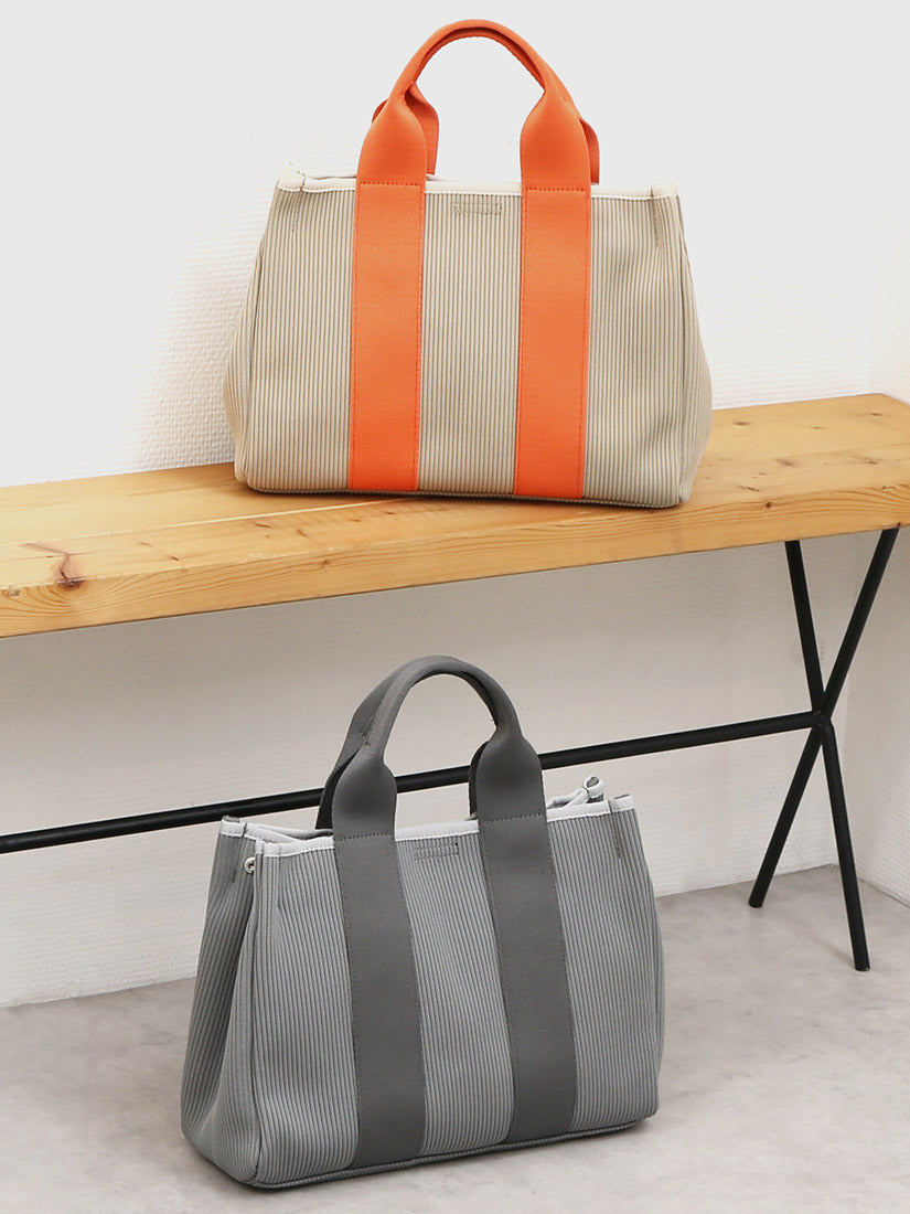 カシュカシュ cache cache ジャガードニットスクエア2wayトート (OR) OR