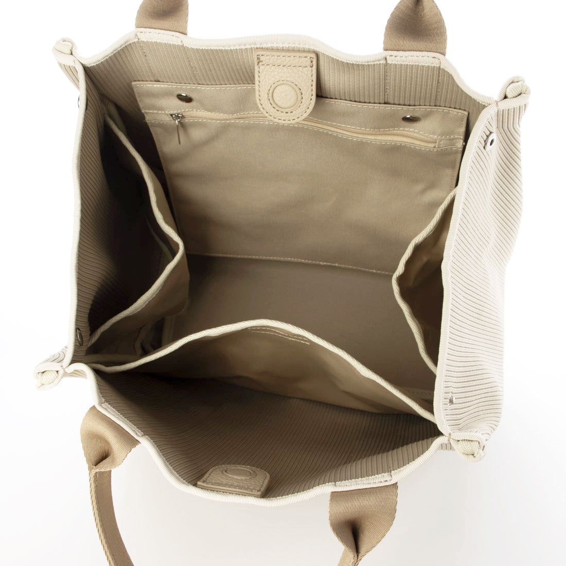 カシュカシュ cache cache ジャガードニットスクエアビッグトート (BE) BE