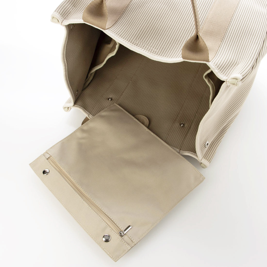 カシュカシュ cache cache ジャガードニットスクエアビッグトート (BE) BE