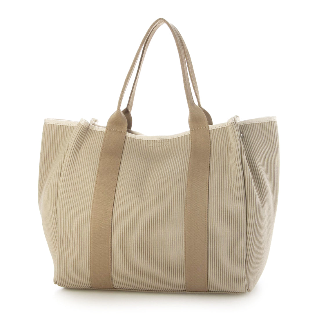 カシュカシュ cache cache ジャガードニットスクエアビッグトート (BE) BE