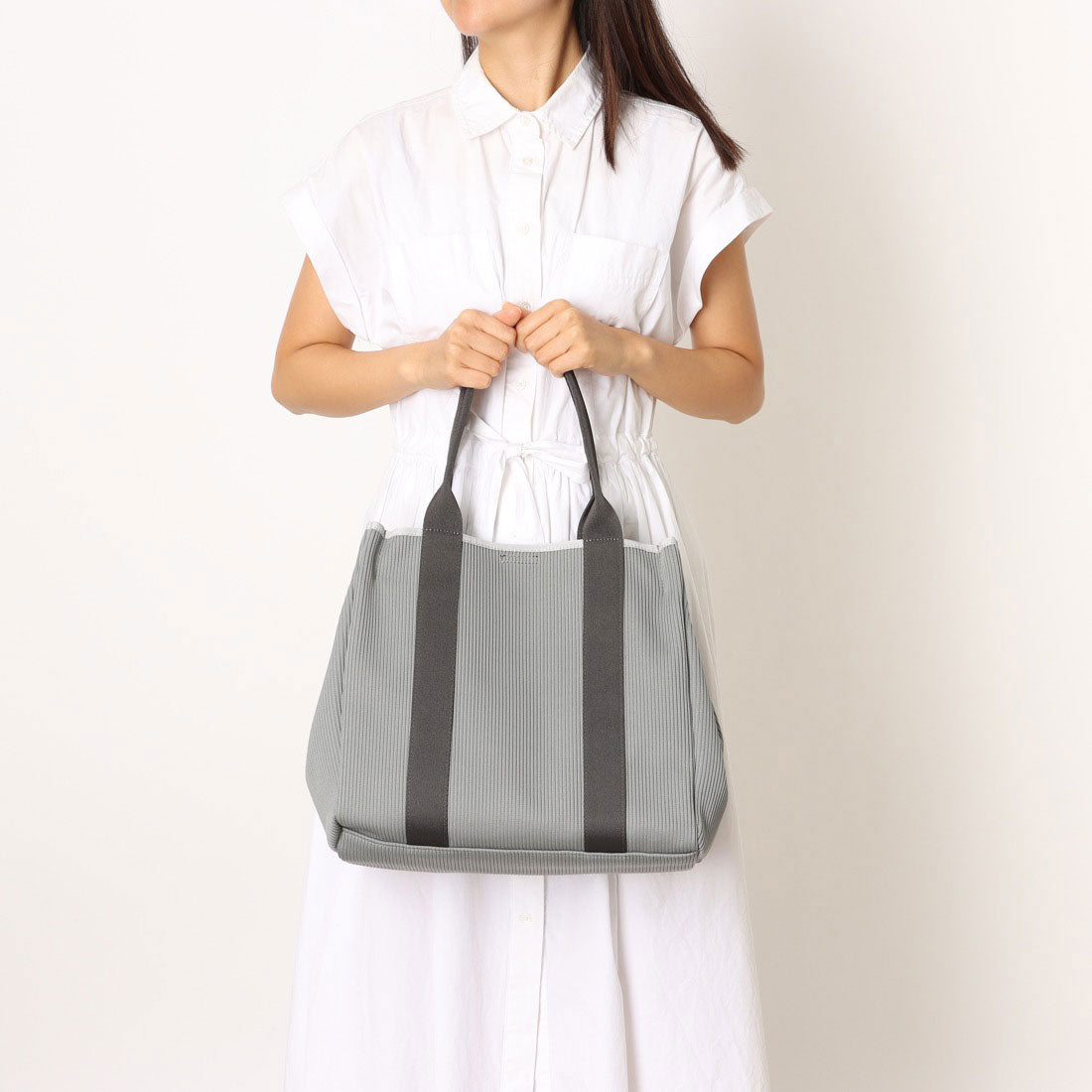 カシュカシュ cache cache ジャガードニットスクエアビッグトート (BE) BE