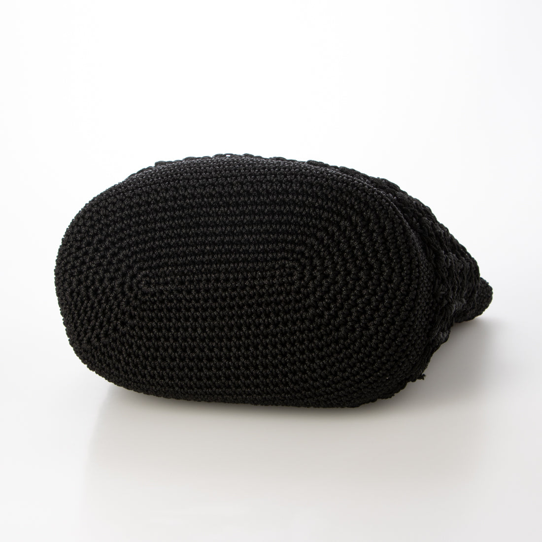 カシュカシュ cache cache 柄編みベーシックトート カゴバッグ (BK) BK