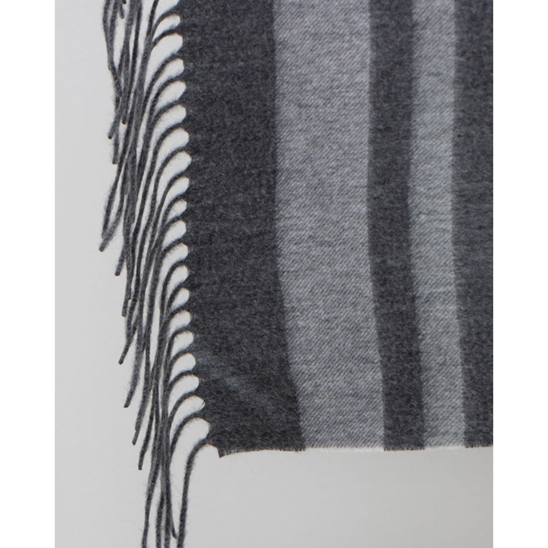 カシュネ cache nez カシミヤボーダーストール (GY) GY