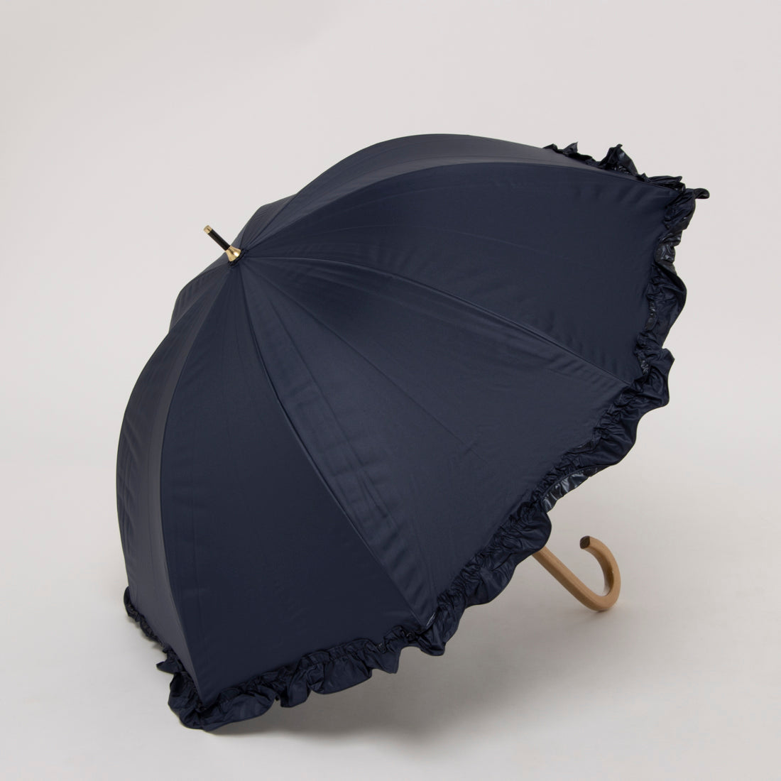 カシュネ cache nez 【晴雨兼用】【日傘】 UV カット率99%以上 PUビッグフリルショートパラソル (NV) NV