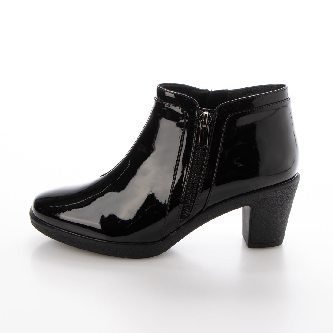 サヴァサヴァ cava cava 雨の日の通勤靴としても最適な【晴雨兼用】ヒールアップレインブーティ (ブラック) ブラック