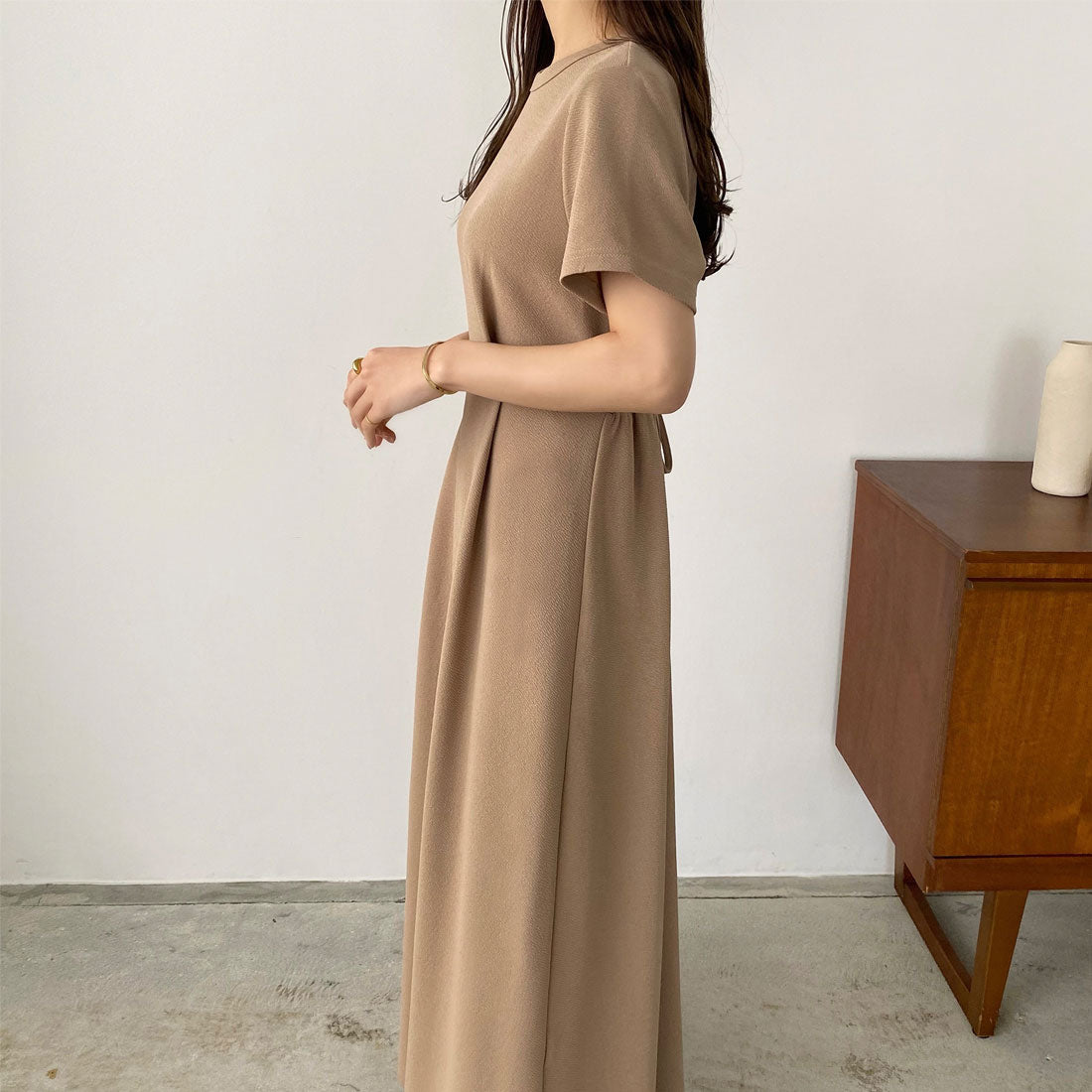 カラウティア callautia callautia ウエストタックカットワンピース