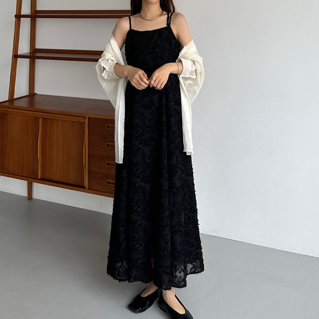 カラウティア callautia callautia ジャガードキャミワンピース