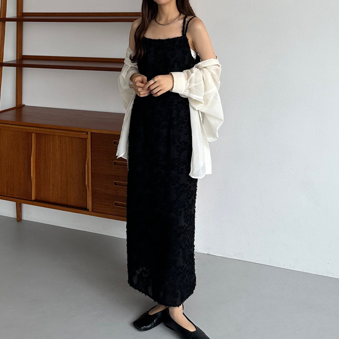 カラウティア callautia callautia ジャガードキャミワンピース