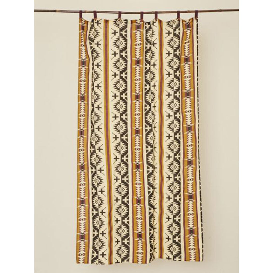 【チャイハネ】チマヨ柄カーテン178cm グリーン