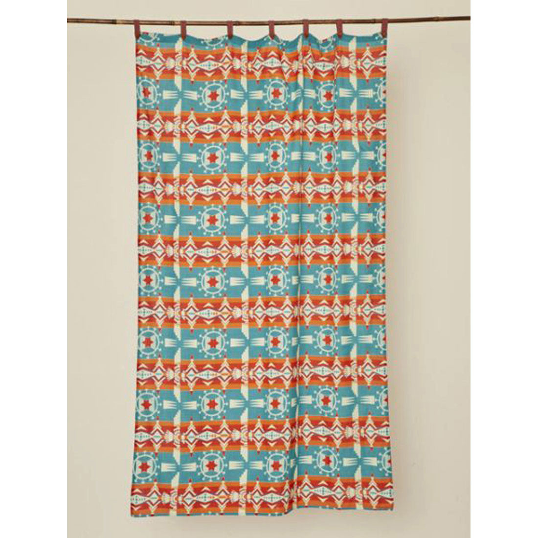 【チャイハネ】チマヨ柄カーテン178cm グリーン