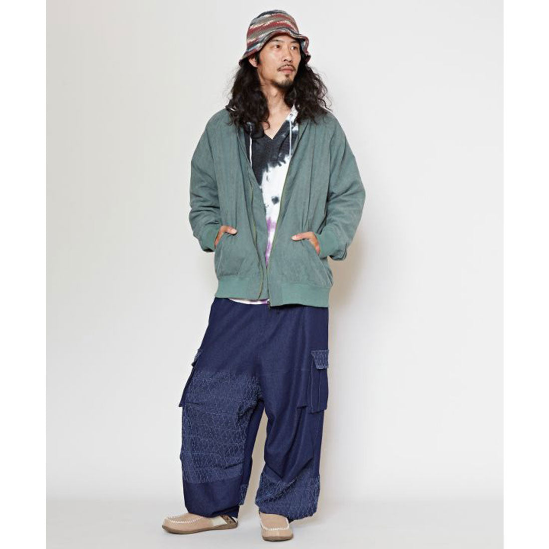 チャイハネ チャイハネ 【チャイハネ】ベーシィMEN'Sパンツ (ライトブルー) ライトブルー