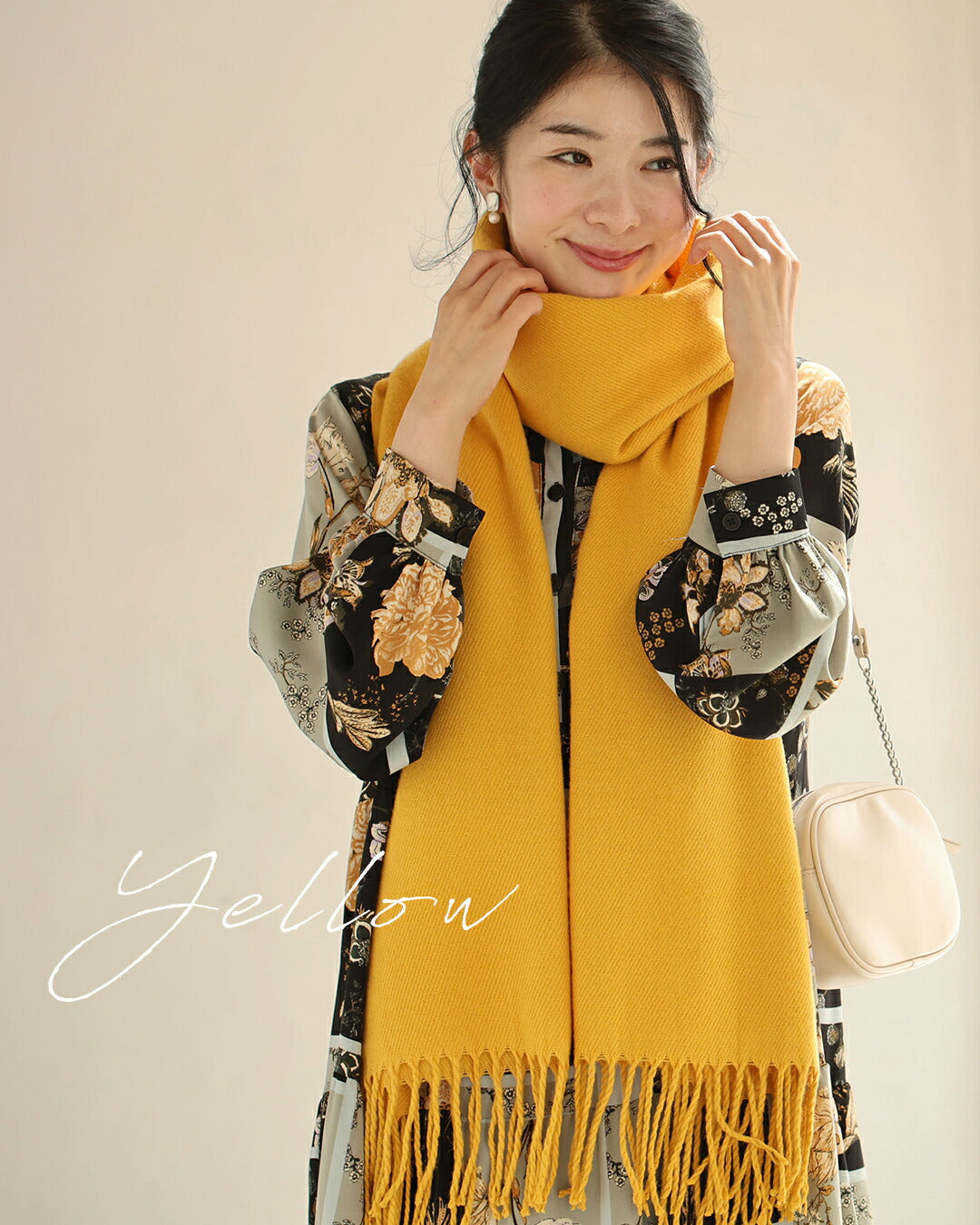 カワイイ CAWAII 大人の遊び心 冬の顔映え カラーマフラー (グリーン) グリーン