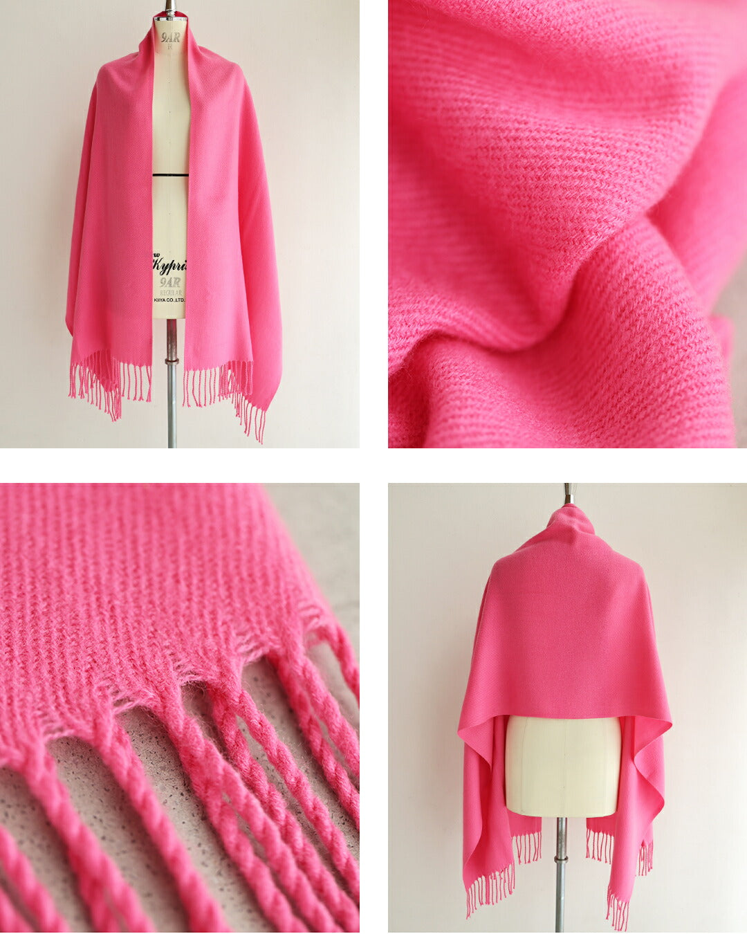 カワイイ CAWAII 大人の遊び心 冬の顔映え カラーマフラー (グリーン) グリーン