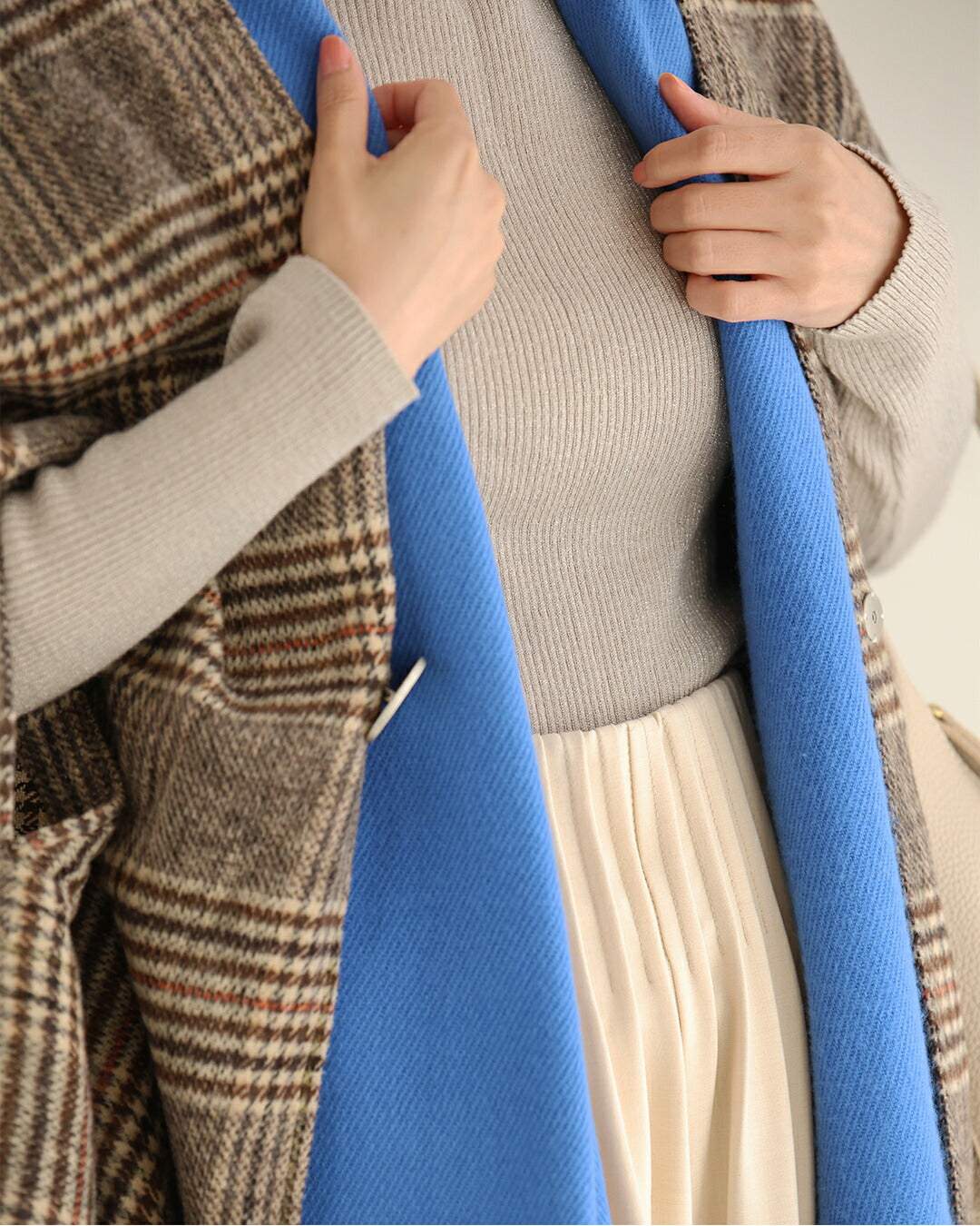 カワイイ CAWAII 大人の遊び心 冬の顔映え カラーマフラー (グリーン) グリーン