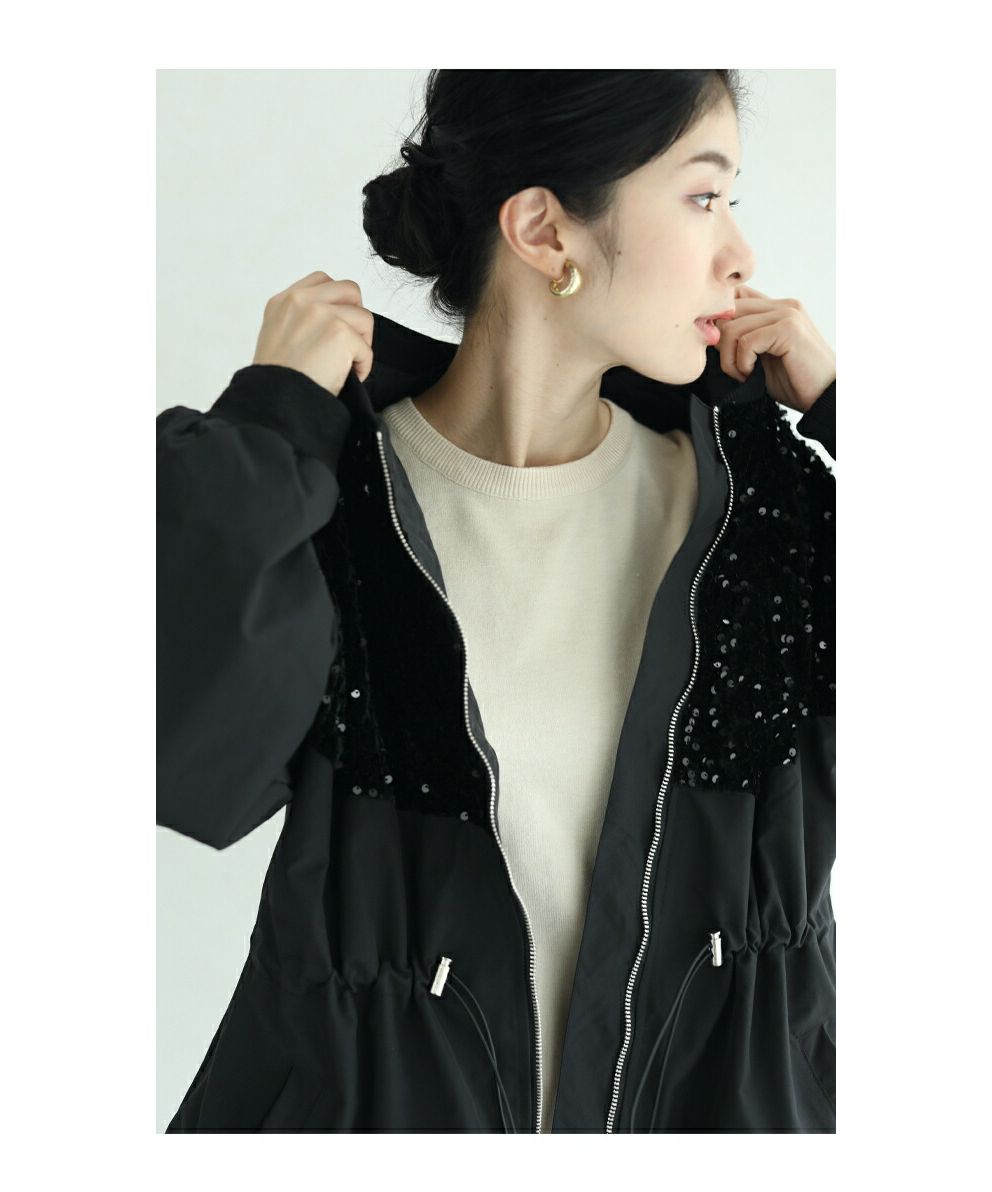 カワイイ CAWAII くびれブルゾン 煌めき脱カジュアル (ブラック) ブラック