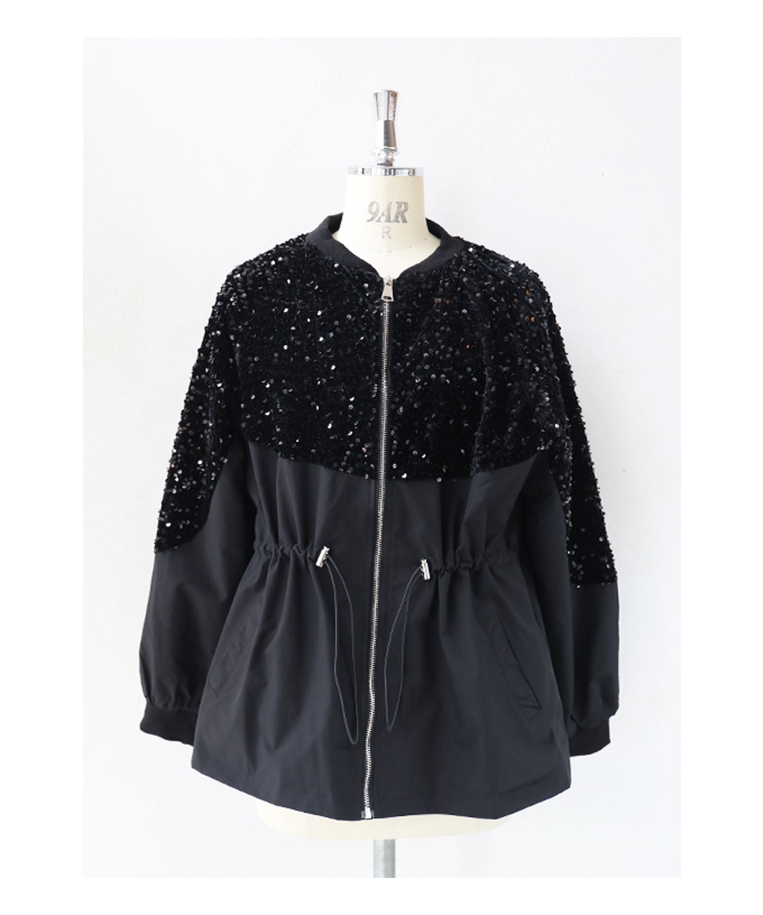 カワイイ CAWAII くびれブルゾン 煌めき脱カジュアル (ブラック) ブラック