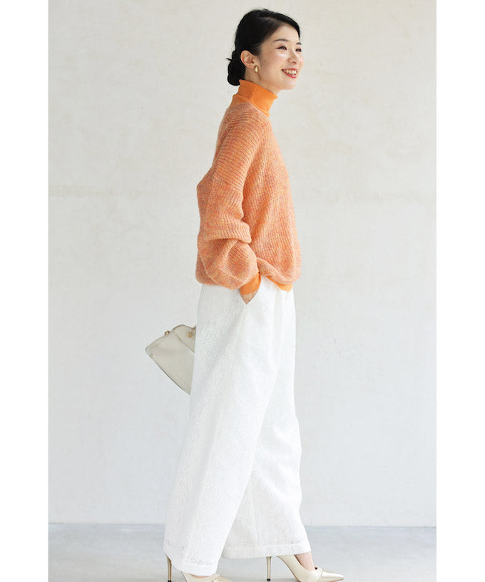 カワイイ CAWAII カラーインナーに合わせる重ね着ニット