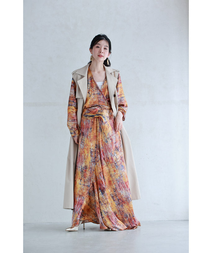 CAWAII Colorful Art Pattern Cascual Long Dress