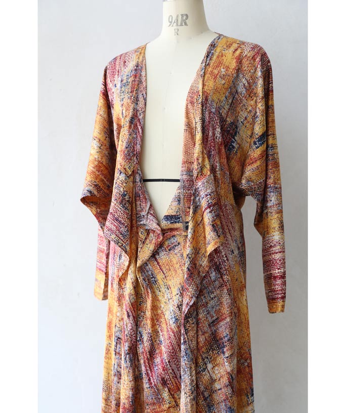CAWAII Colorful Art Pattern Cascual Long Dress