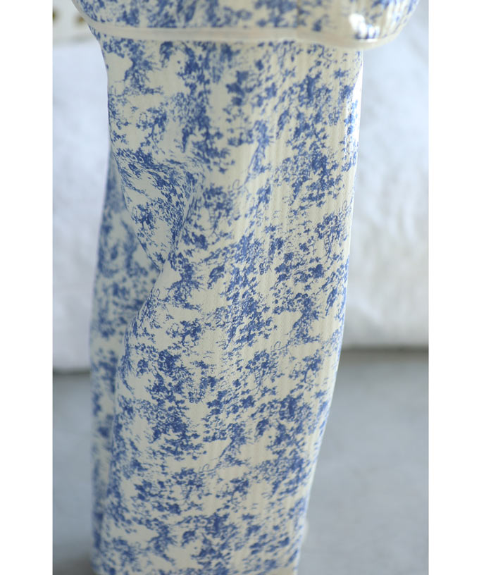 CAWAII CAWAII warm pajama set with romantic landscape painting