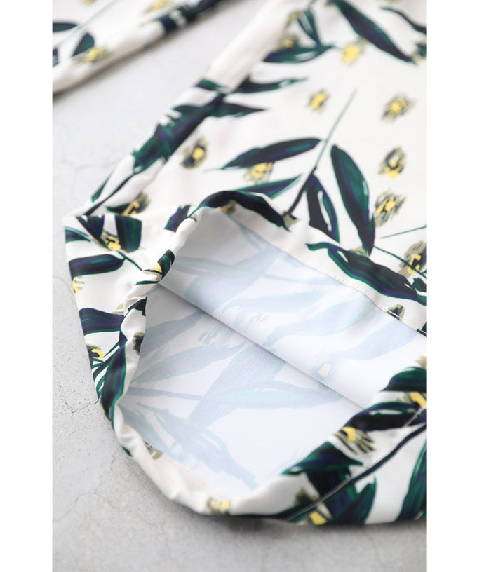 カワイイ CAWAII 裾が絞れる2way仕様。夏夜に舞う蛍の灯ワイドパンツ (ホワイト) ホワイト