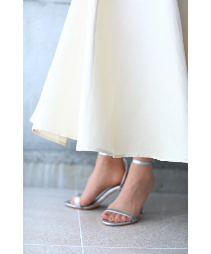 カワイイ CAWAII 可愛いパイピングポケット。ホワイトロングワンピース