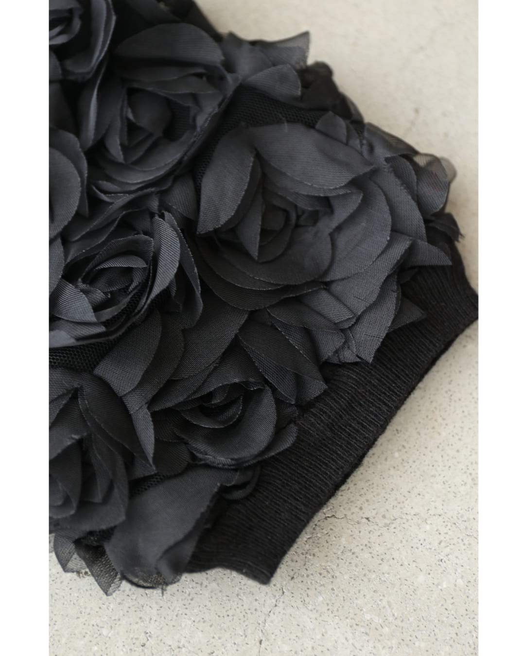 カワイイ CAWAII バラのブーケスリーブニットカットソートップス