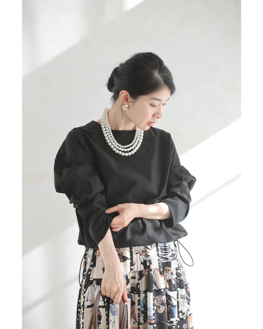 カワイイ CAWAII 夏もアクティブな私の為のUVカットラッシュガードプルオーバートップス (ブラック) ブラック