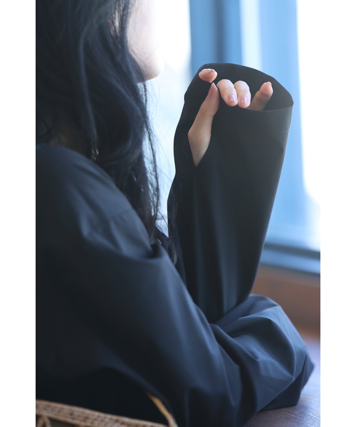 カワイイ CAWAII 夏もアクティブな私の為のUVカットラッシュガードプルオーバートップス (ブラック) ブラック