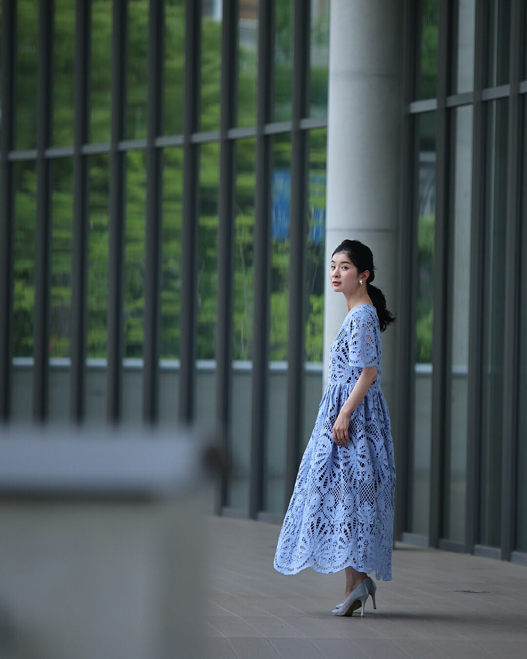 カワイイ CAWAII ーいくつになっても好きな服をー 私の一目惚れワンピ (ブルー) ブルー