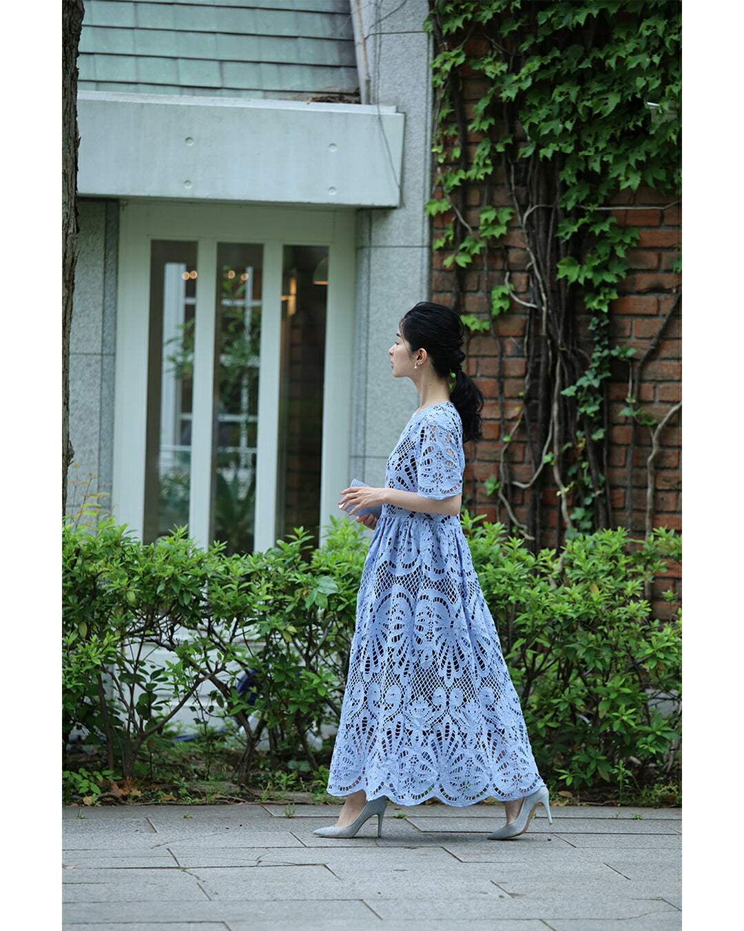 カワイイ CAWAII ーいくつになっても好きな服をー 私の一目惚れワンピ (ブルー) ブルー